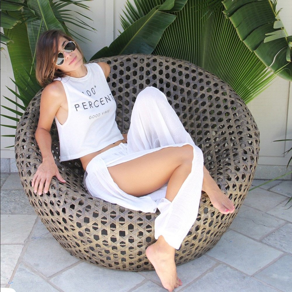 Gypsy Split Harem Pants Flowy Lounge Blue Life